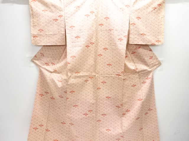 JAPANESE KIMONO / ANTIQUE KIMONO / SILK / OSHIMA TSUMUGI / SEIGAIHA